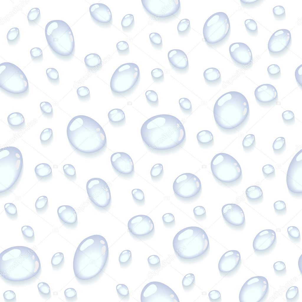 Seamless background with water drops