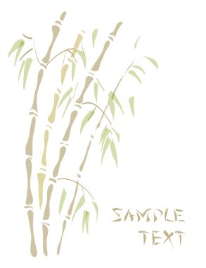 Bamboo. Watercolor style. clipart