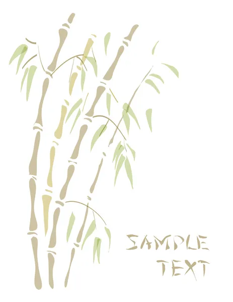 Bambus. Akvarel styl. — Stockový vektor