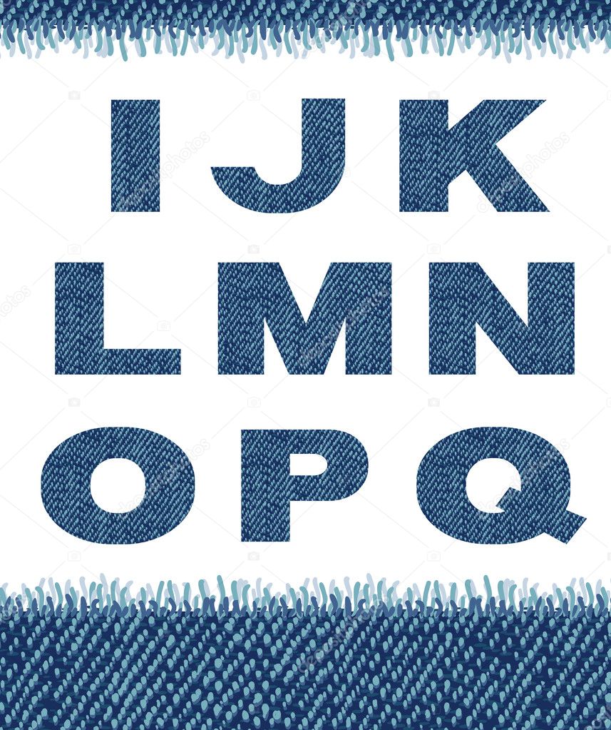 Jeans letters. (I-Q).