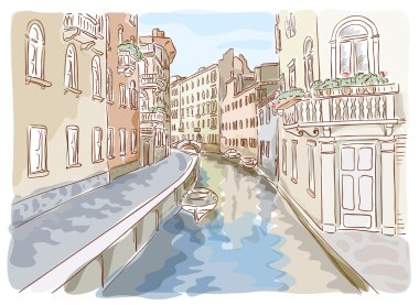 Venice. Watercolor style. clipart