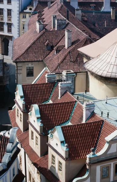 Στέγες της Πράγας στην Τσεχία Ευρώπη — Φωτογραφία Αρχείου