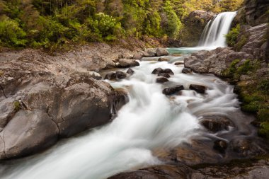 Silica Rapids in Tongariro NP, New Zealand clipart