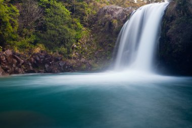 Tawhai Falls in Tongariro NP, New Zealand clipart