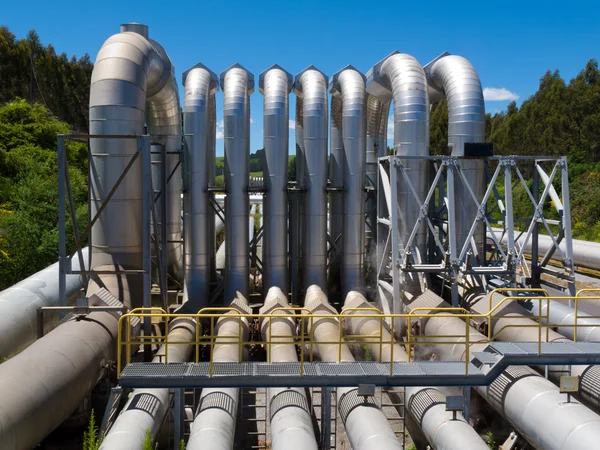 Csővezeték-telepítés, a forgalmazás és a kínálat — Stock Fotó
