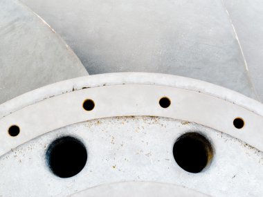 metal hidroelektrik türbin rotor closeup