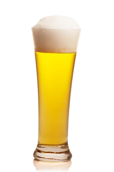Glas leichtes Bier — Stockfoto