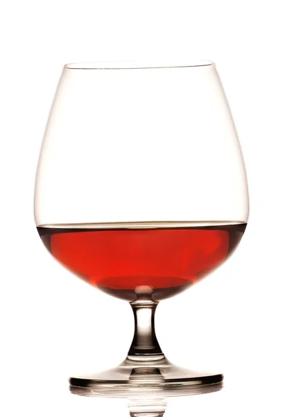 Glas og cognac — Stockfoto