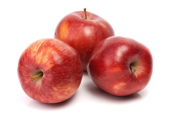 三个红苹果 — 图库照片