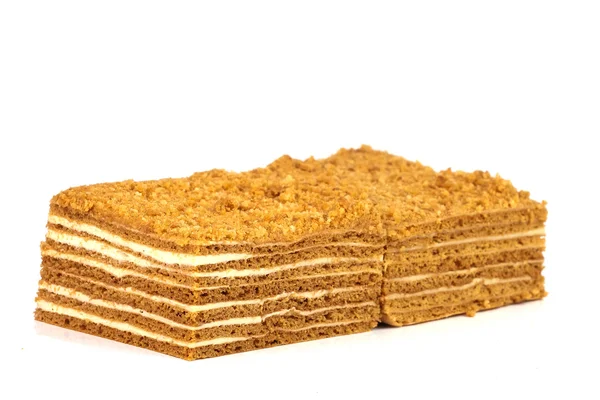 Zwei Portionen Honigkuchen — Stockfoto