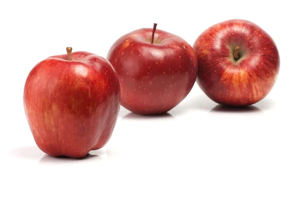stock image Three red apples