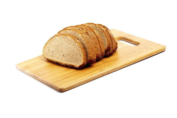 Pão fatiado a bordo — Fotografia de Stock