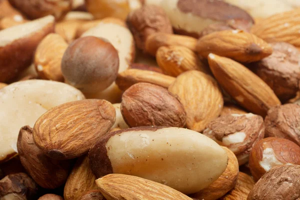 Nuts background closeup — Stock Photo, Image