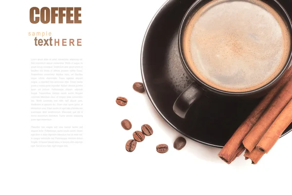 Koyu kahve fincan — Stok fotoğraf
