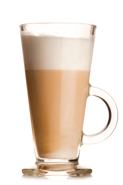 Glass of latte — Stock Photo, Image