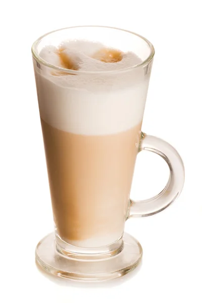 Glass of latte — Stock Photo, Image