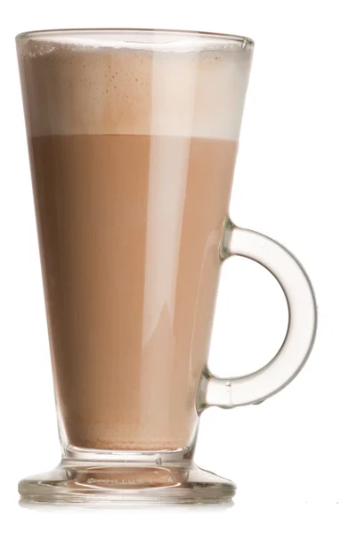 Glas latte — Stockfoto