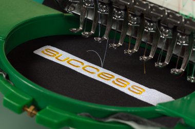 Success embroidery clipart