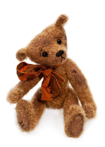 Teddy bear over Wit — Stockfoto