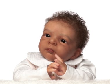 Cute African American Baby clipart