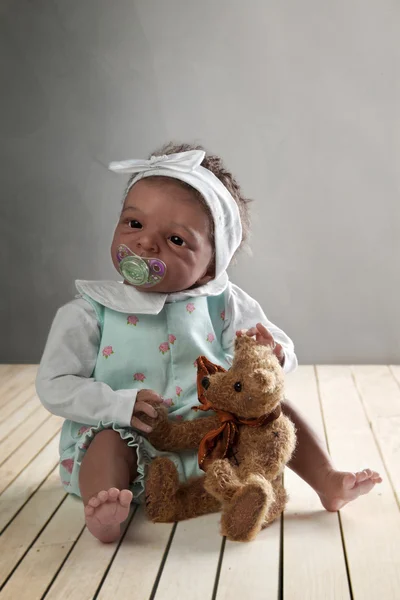 Africano americano bebé dol —  Fotos de Stock