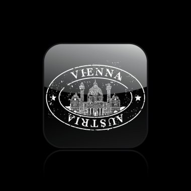 Vector illustration of single isolated Vienna Print icon clipart