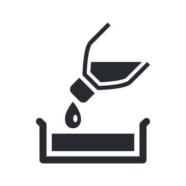 izole pour simge vektör çizim