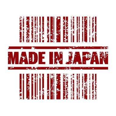 Vector illustration of made in Japan icon clipart