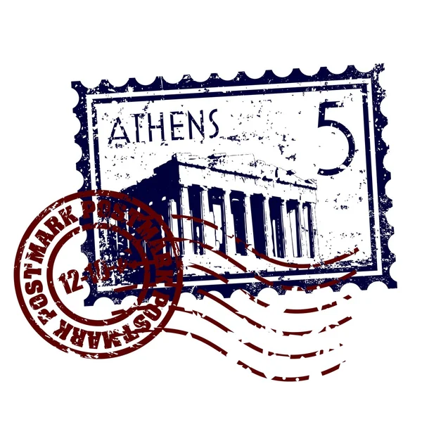 Векторні ілюстрації марки або грандж у стилі поштової марки — стоковий вектор