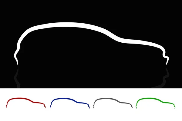 stock vector Vector illustration of car silhouette