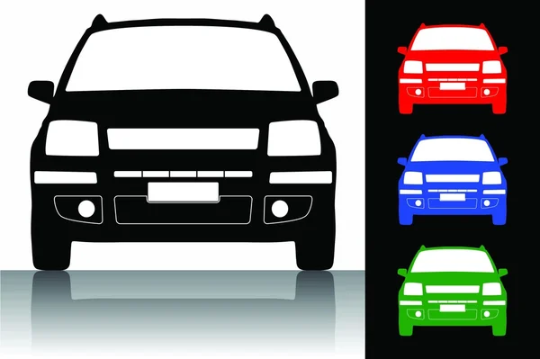 Illustrazione vettoriale della silhouette dell'auto — Vettoriale Stock