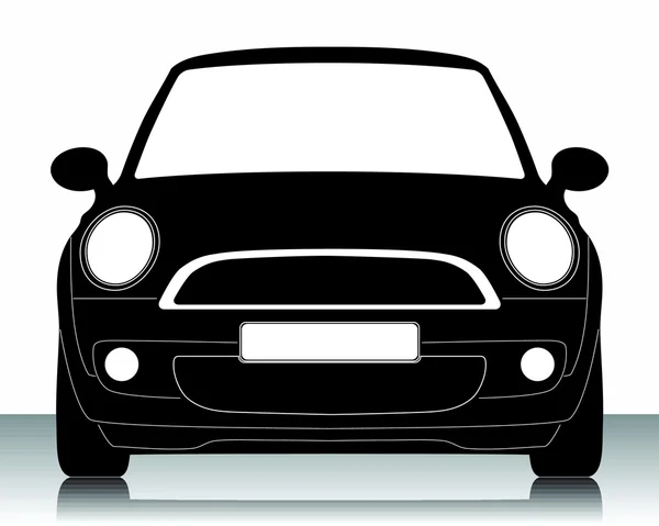 Ilustración vectorial de la silueta del coche — Vector de stock