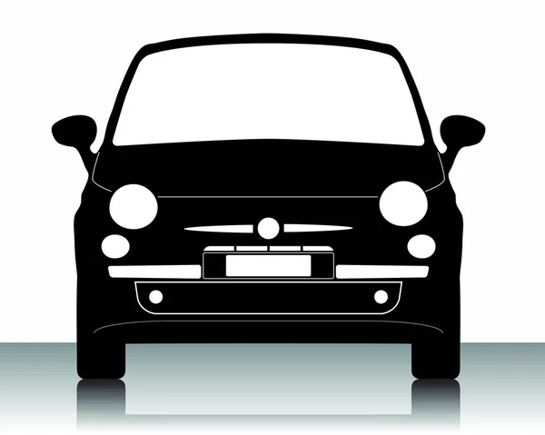 Ilustración vectorial de la silueta del coche — Vector de stock