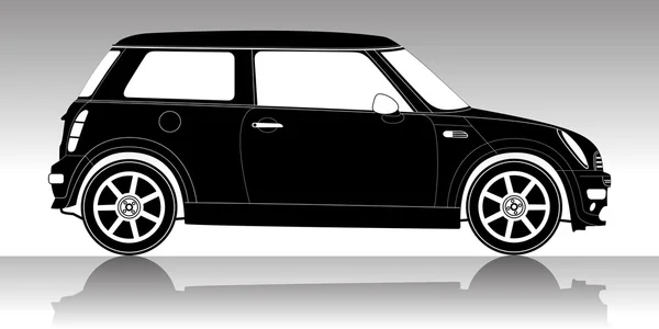 Illustration vectorielle de silhouette de voiture — Image vectorielle