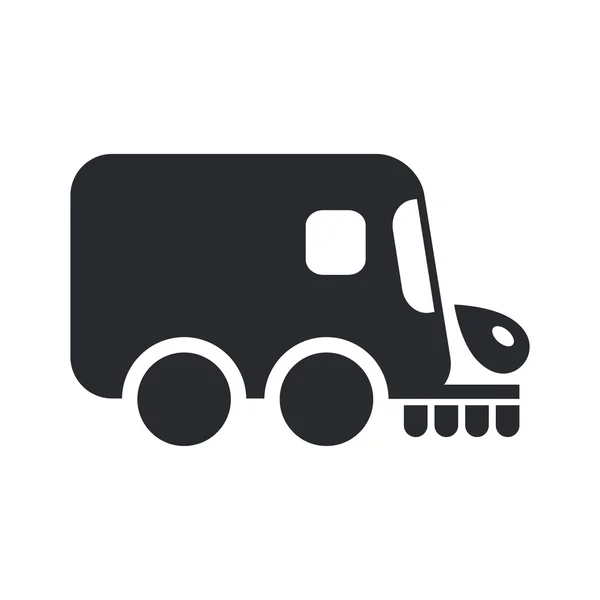 Ilustração vetorial de um único ícone isolado representando um limpador de estradas — Vetor de Stock