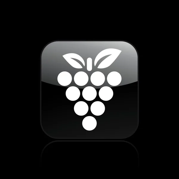 Vector illustration of grape single icon — Stock Vector
