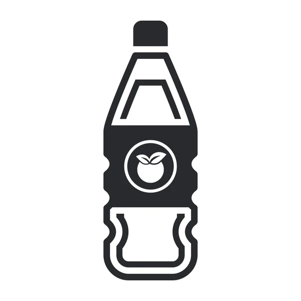 Ilustración vectorial del icono que representa una botella de jugo de frutas — Vector de stock