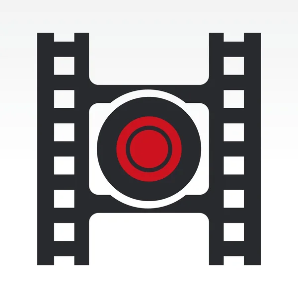 記録ビデオ ボタンのベクトル イラスト — ストックベクタ