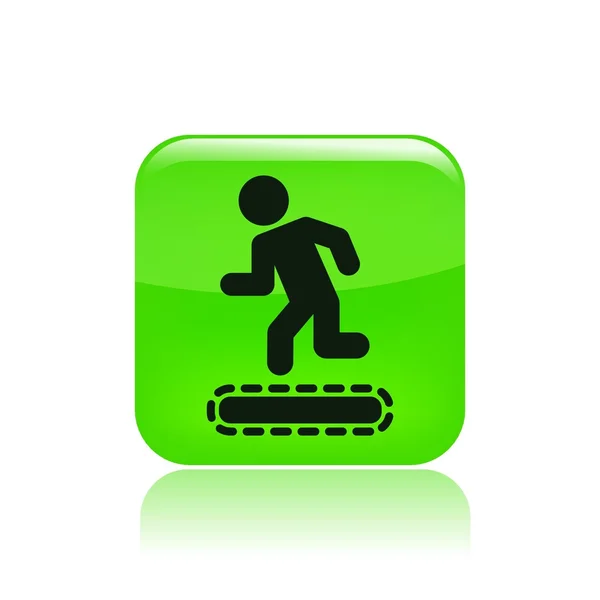 Illustrazione vettoriale dell'icona del tapis roulant — Vettoriale Stock