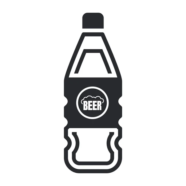 Vectorillustratie van bier bootle pictogram — Stockvector