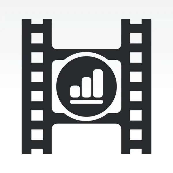 Ilustración vectorial del botón de vídeo volumen — Vector de stock