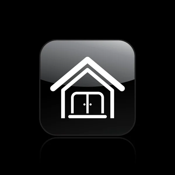 Vektor illustration av huset enda ikon — Stock vektor