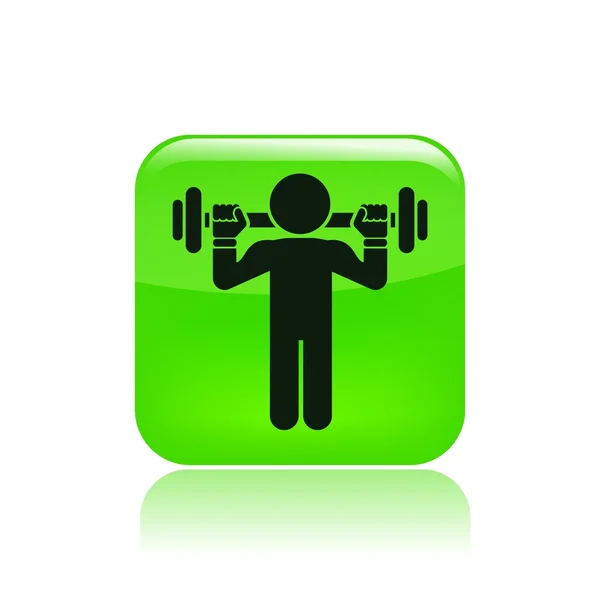 Vector illustration of gym icon — Stock Vector