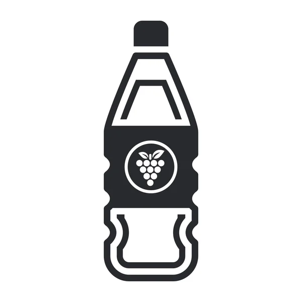 Ilustración vectorial del icono de la botella de uvas — Vector de stock