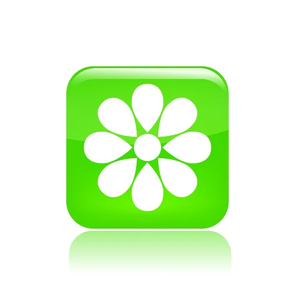 Vektor illustration av blomma enda ikon — Stock vektor