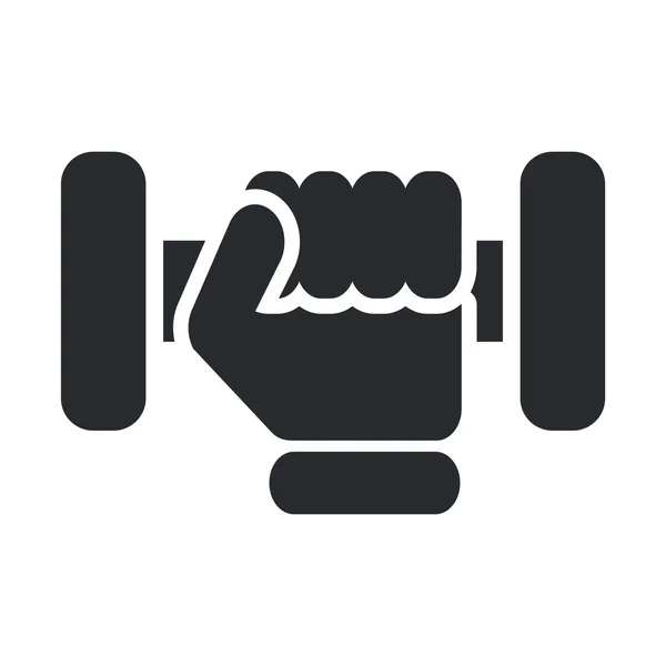 Vectorillustratie van gym pictogram — Stockvector