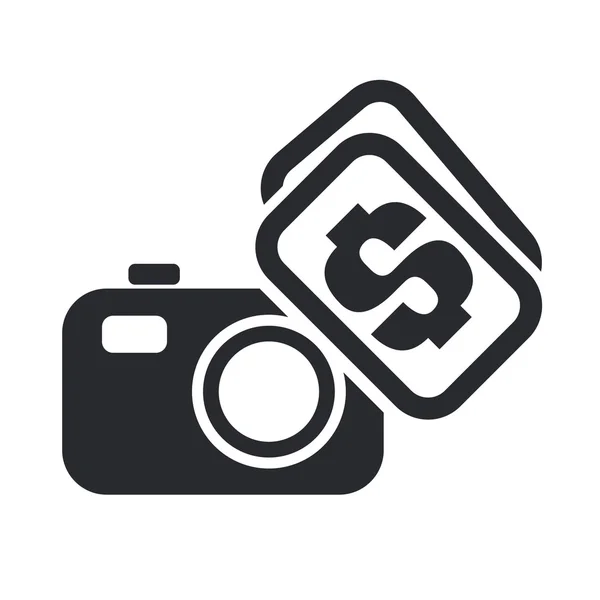 Vector illustration of sell photo concept icon — Stock Vector