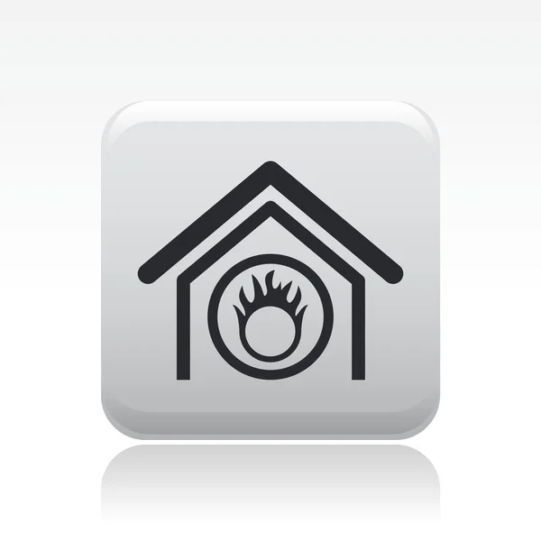 Ilustração vetorial do ícone moderno que representa um sinal de perigo dentro de casa — Vetor de Stock