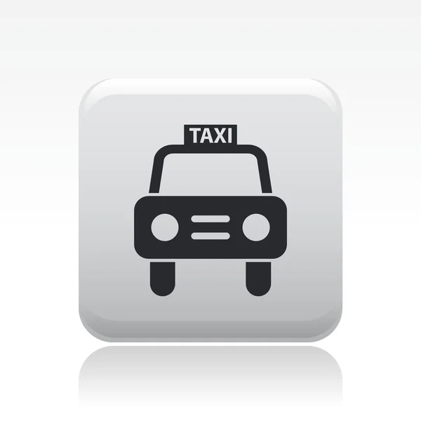 Único ícone de táxi isolado —  Vetores de Stock