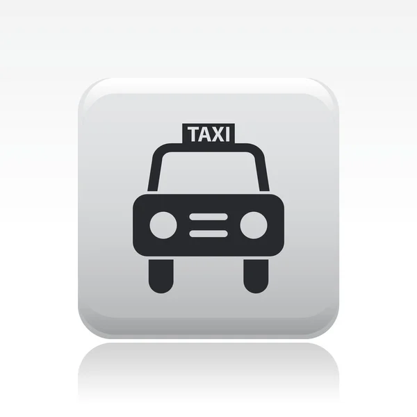 Stock vector Single isolated taxi icon